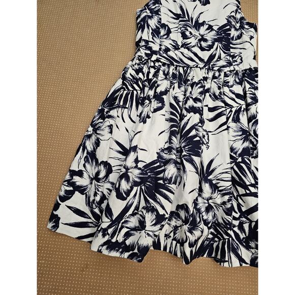 Polo Ralph Lauren Dress Womens 14 Floral Print Sleeveless Mini Skirt Back Button - Picture 3 of 16